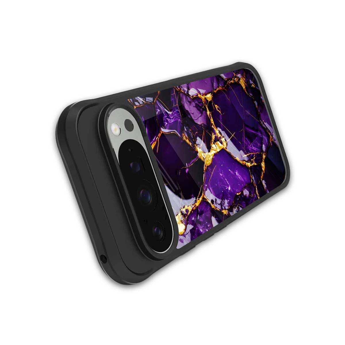 Violet Luxe stylish phone case for google pixel 9 pro | glossy glass and slim fit
