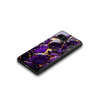 Violet Luxe stylish phone case for google pixel 10a | glossy glass and slim fit