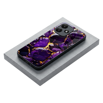 Violet Luxe stylish phone case for redmi 12 5g | glossy glass and slim fit