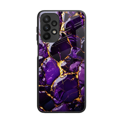 Violet Luxe back phone cover | glass case for samsung galaxy a23