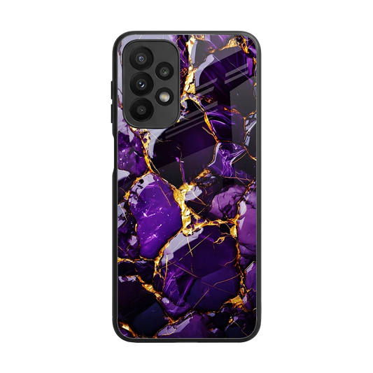 Violet Luxe back phone cover | glass case for samsung galaxy a23