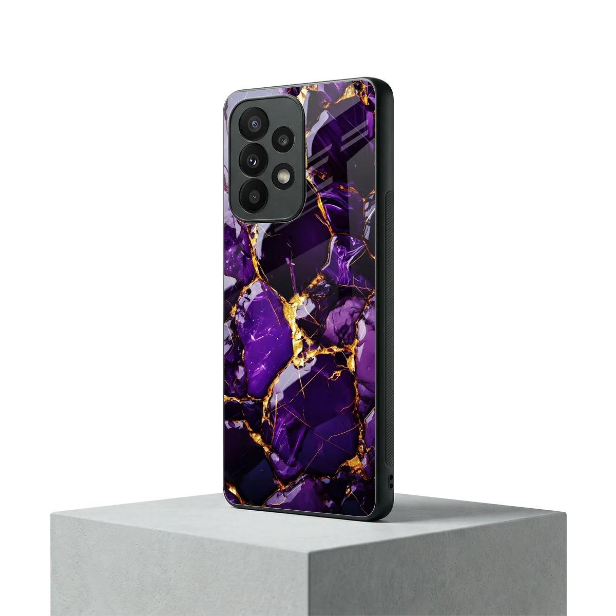 Violet Luxe samsung galaxy a23 mobile cover | shockproof glass phone case