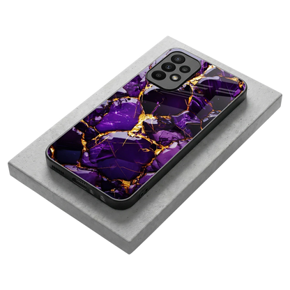 Violet Luxe stylish phone case for samsung galaxy a23 | glossy glass and slim fit