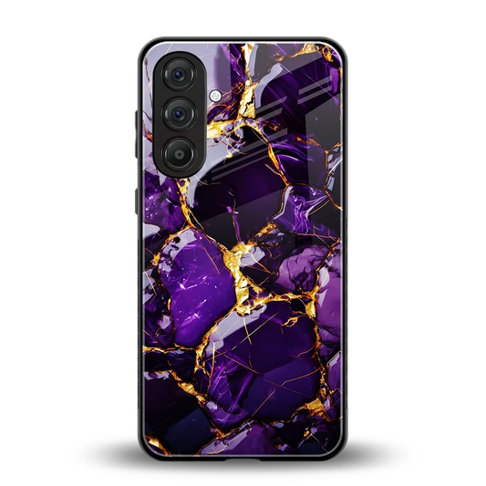 Violet Luxe back phone cover | glass case for samsung galaxy m35 5g