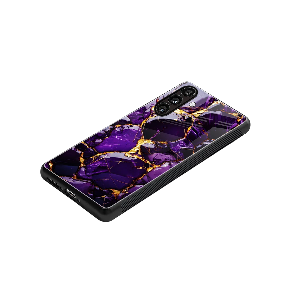 Violet Luxe stylish phone case for samsung galaxy a37 5g | glossy glass and slim fit