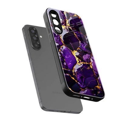 Violet Luxe sleek samsung galaxy a37 5g cover with tempered glass back and TPU edges