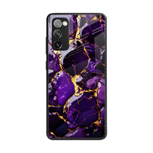 Violet Luxe back phone cover | glass case for samsung galaxy s20 fe