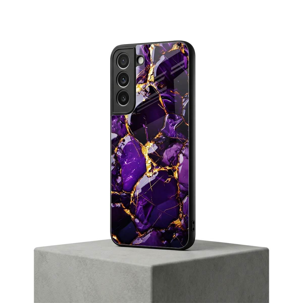 Violet Luxe samsung galaxy s22 mobile cover | shockproof glass phone case