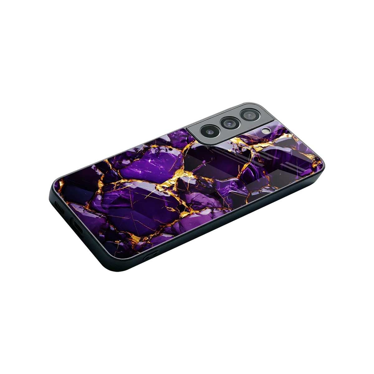 Violet Luxe stylish phone case for samsung galaxy s22 | glossy glass and slim fit