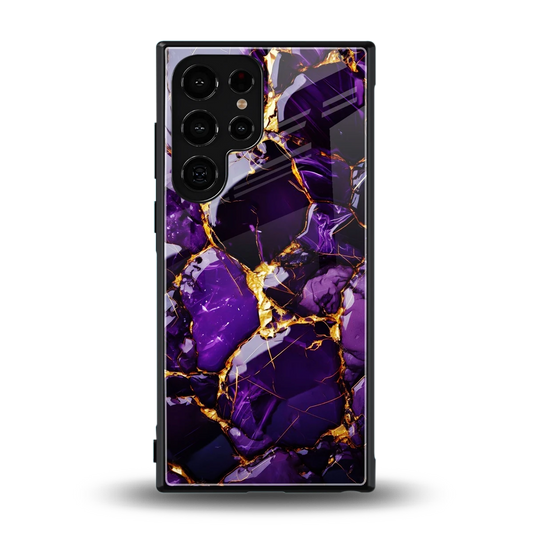 Violet Luxe back phone cover | glass case for samsung galaxy s23 ultra