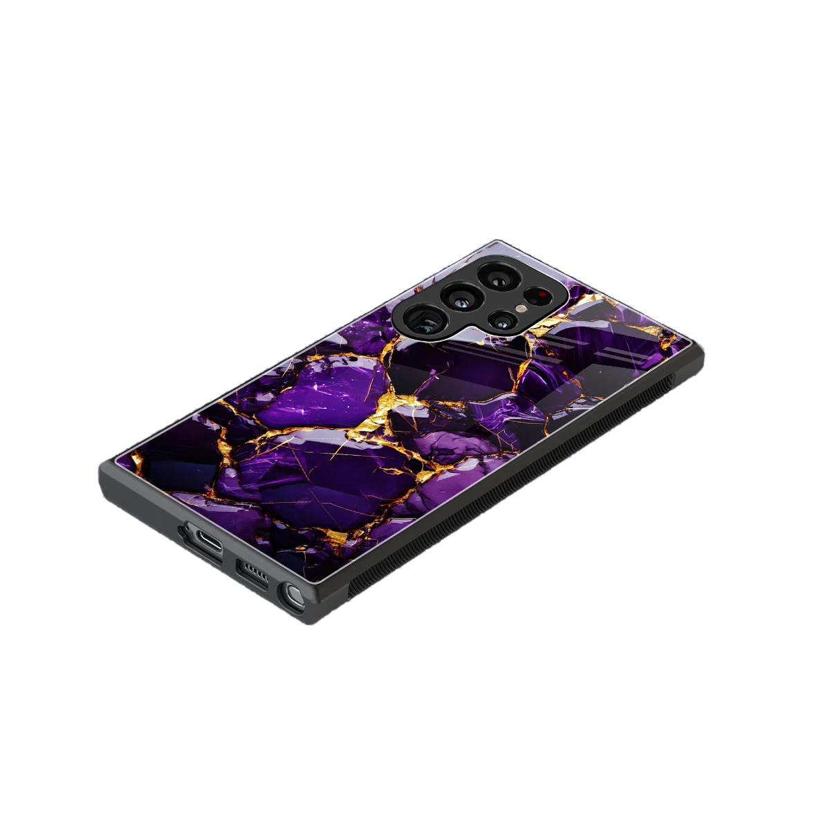Violet Luxe stylish phone case for samsung galaxy s24 ultra | glossy glass and slim fit