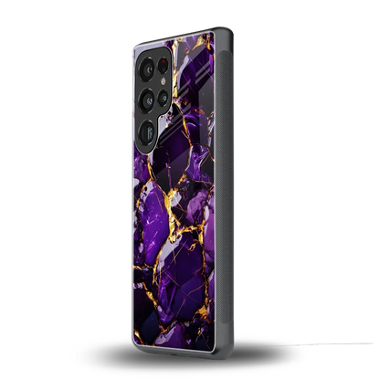 Violet Luxe samsung galaxy s25 ultra mobile cover | shockproof glass phone case