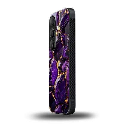 Violet Luxe samsung galaxy s25 mobile cover | shockproof glass phone case
