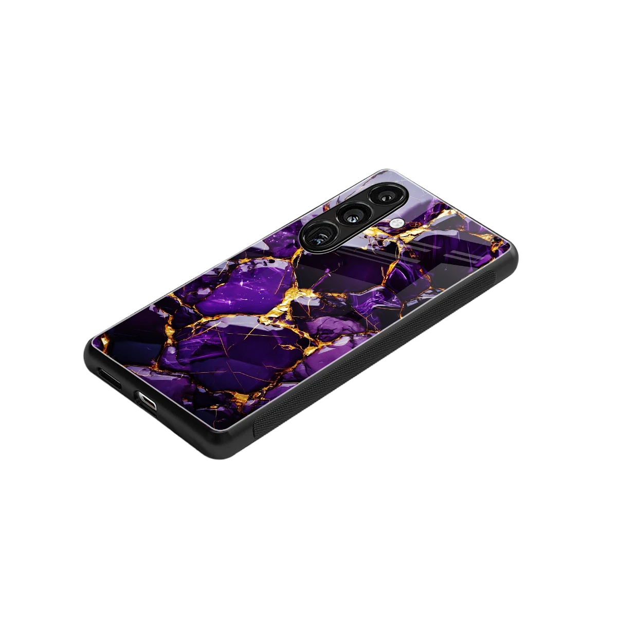 Violet Luxe stylish phone case for samsung galaxy s24 | glossy glass and slim fit