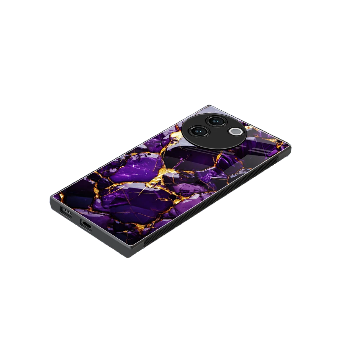Violet Luxe stylish phone case for vivo v30e | glossy glass and slim fit