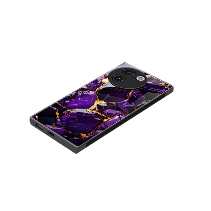 Violet Luxe stylish phone case for vivo v30e | glossy glass and slim fit