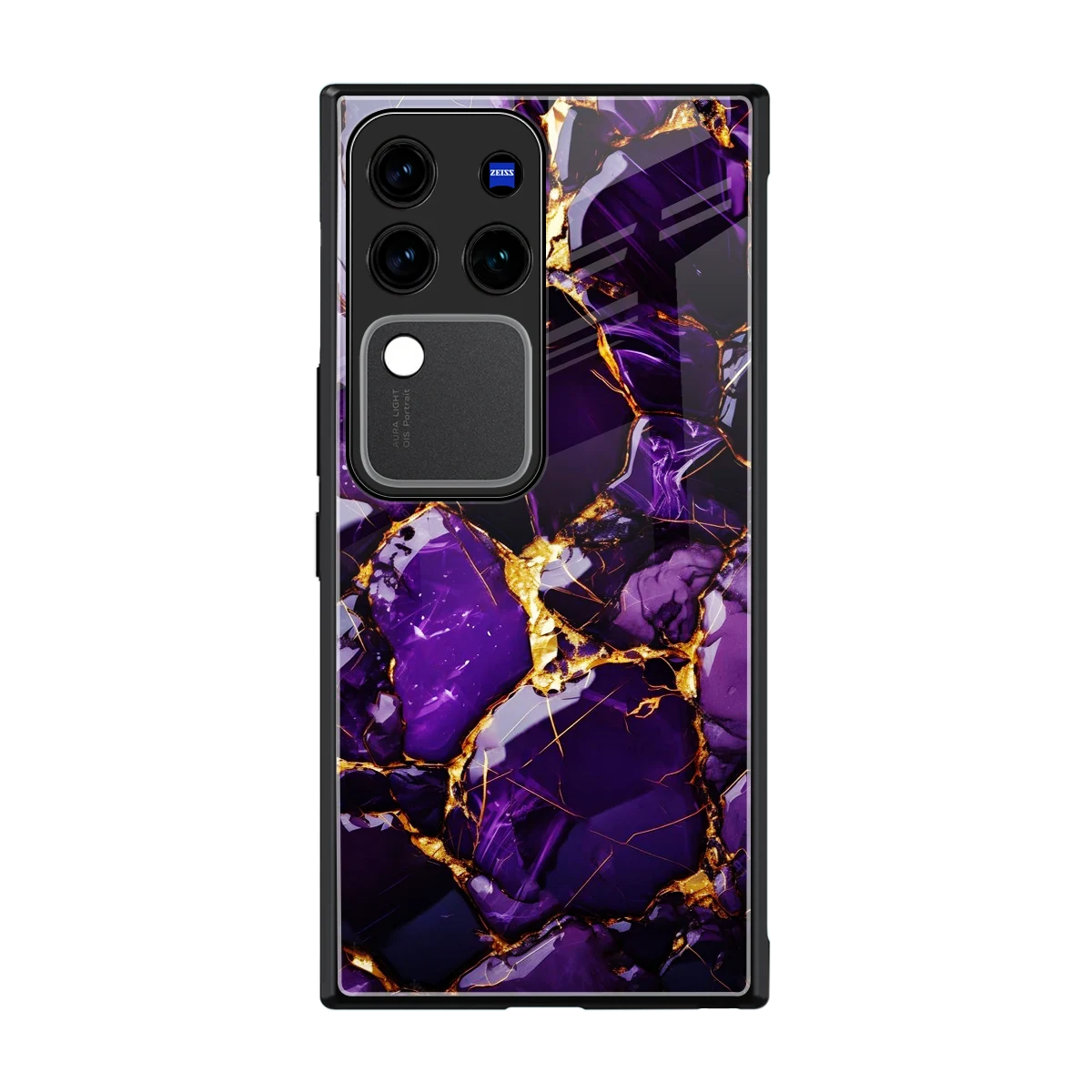 Violet Luxe back phone cover | glass case forvivo v30 pro