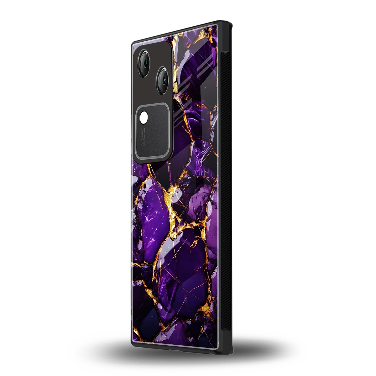 Violet Luxe vivo v30 mobile cover | shockproof glass phone case