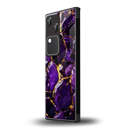 Violet Luxe vivo v30 mobile cover | shockproof glass phone case