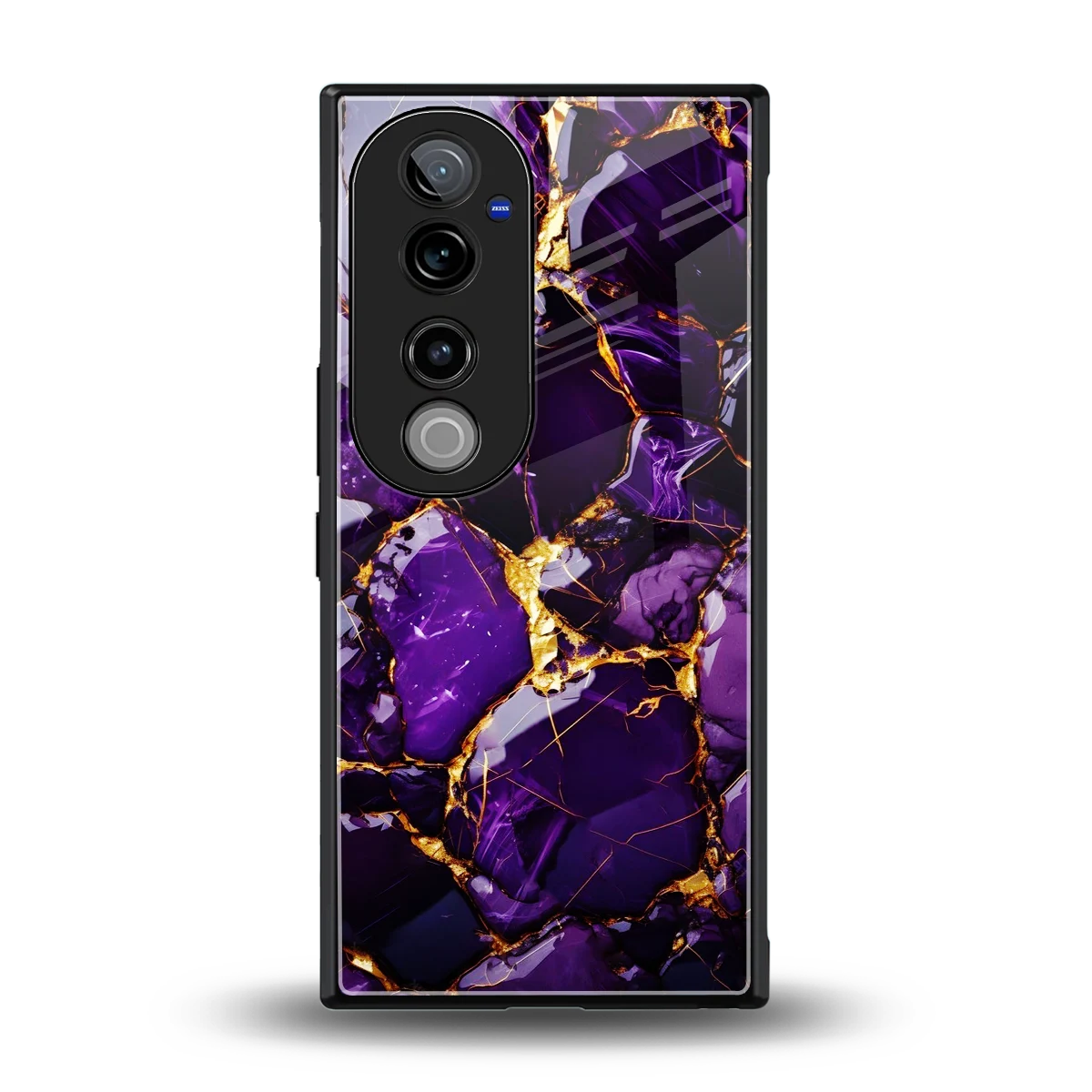 Violet Luxe back phone cover | glass case for vivo v40 pro