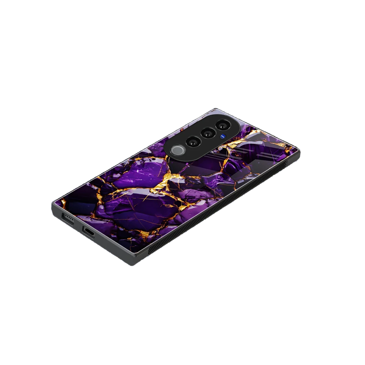 Violet Luxe stylish phone case for vivo v40 pro | glossy glass and slim fit