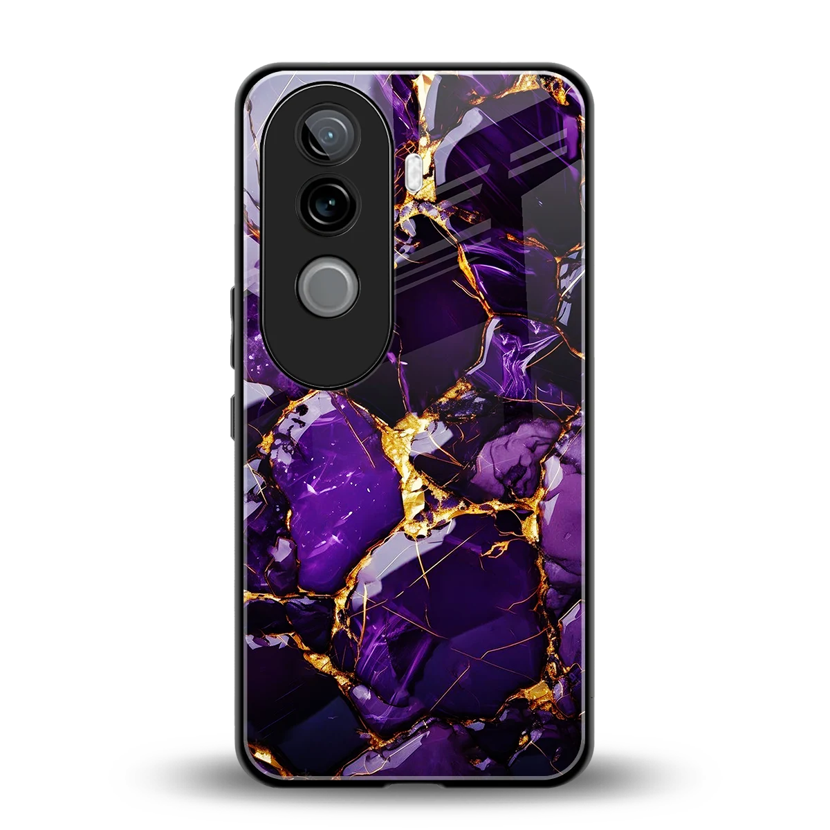 Violet Luxe back phone cover | glass case for vivo v40e