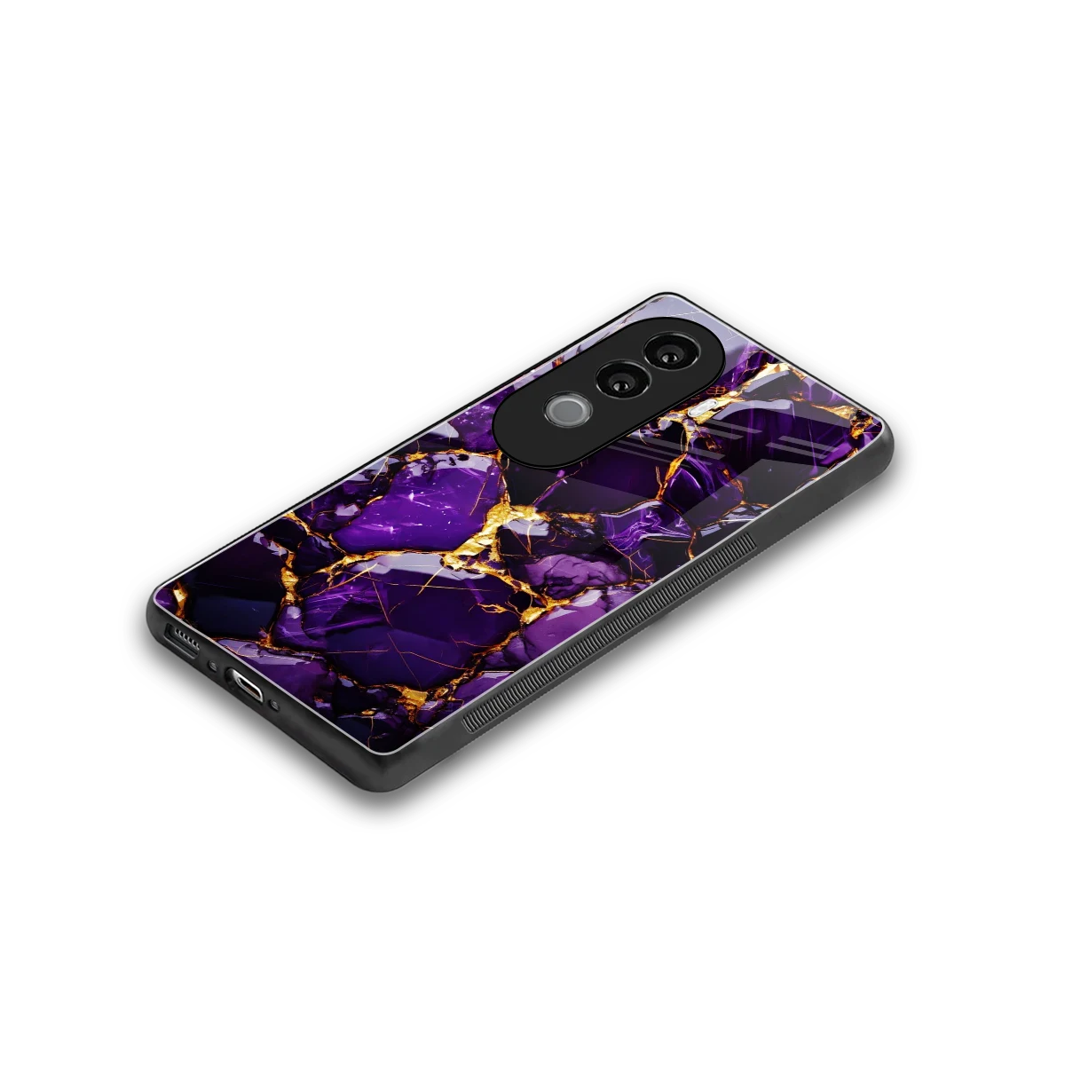 Violet Luxe stylish phone case for vivo v40e | glossy glass and slim fit