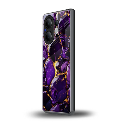 Violet Luxe vivo v60 mobile cover | shockproof glass phone case