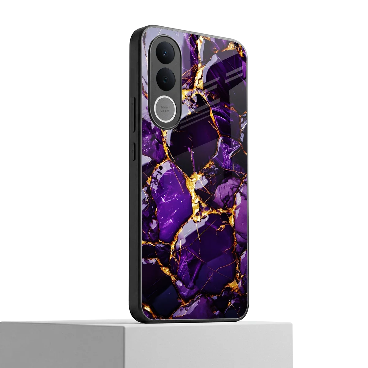 Violet Luxe vivo v70 fe mobile cover | shockproof glass phone case