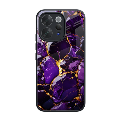 Violet Luxe back phone cover | glass case for vivo v70