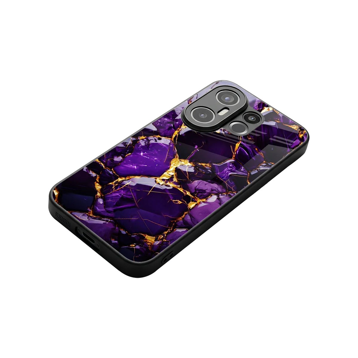 Violet Luxe stylish phone case for vivo x200 fe | glossy glass and slim fit