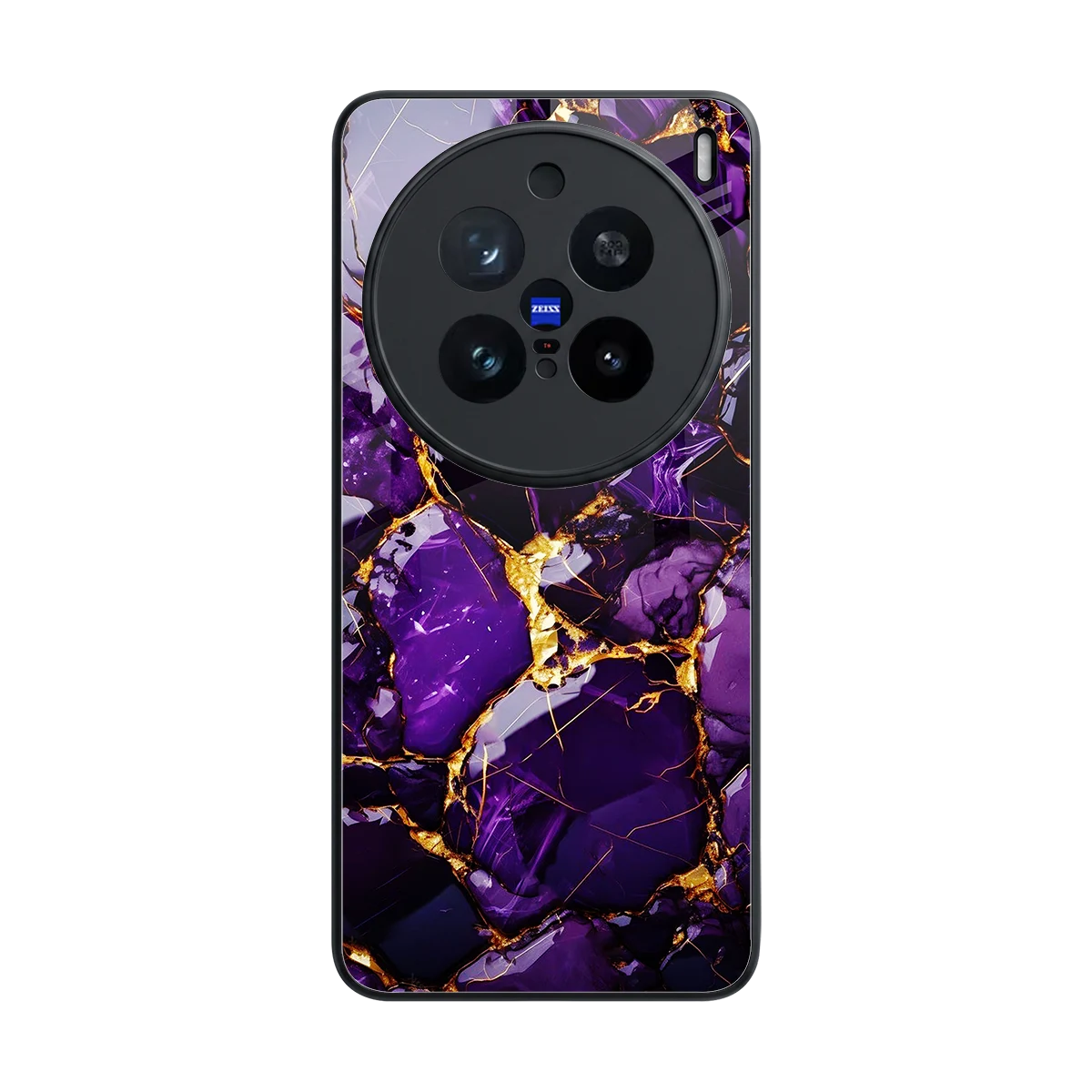 Violet Luxe back phone cover | glass case for vivo x200 pro