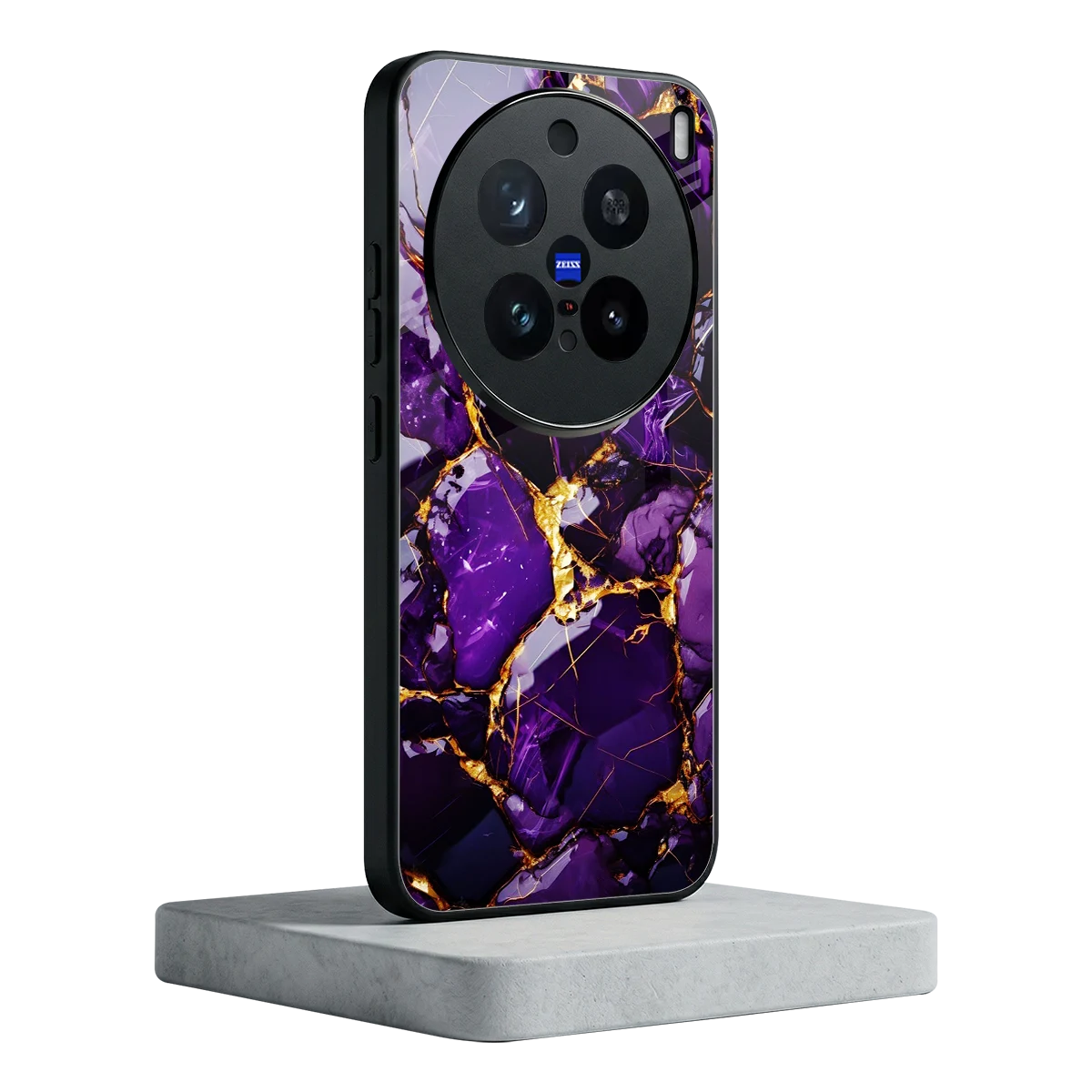Violet Luxe vivo x200 pro mobile cover | shockproof glass phone case