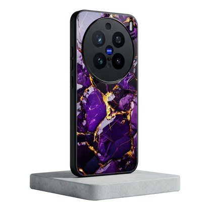 Violet Luxe vivo x200 pro mobile cover | shockproof glass phone case