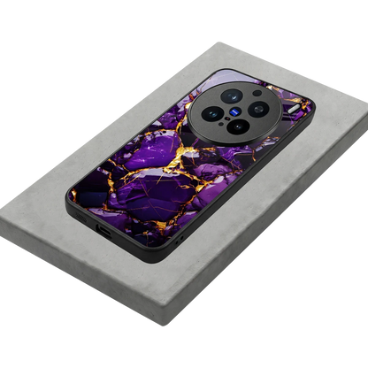 Violet Luxe stylish phone case for vivo x200 pro | glossy glass and slim fit