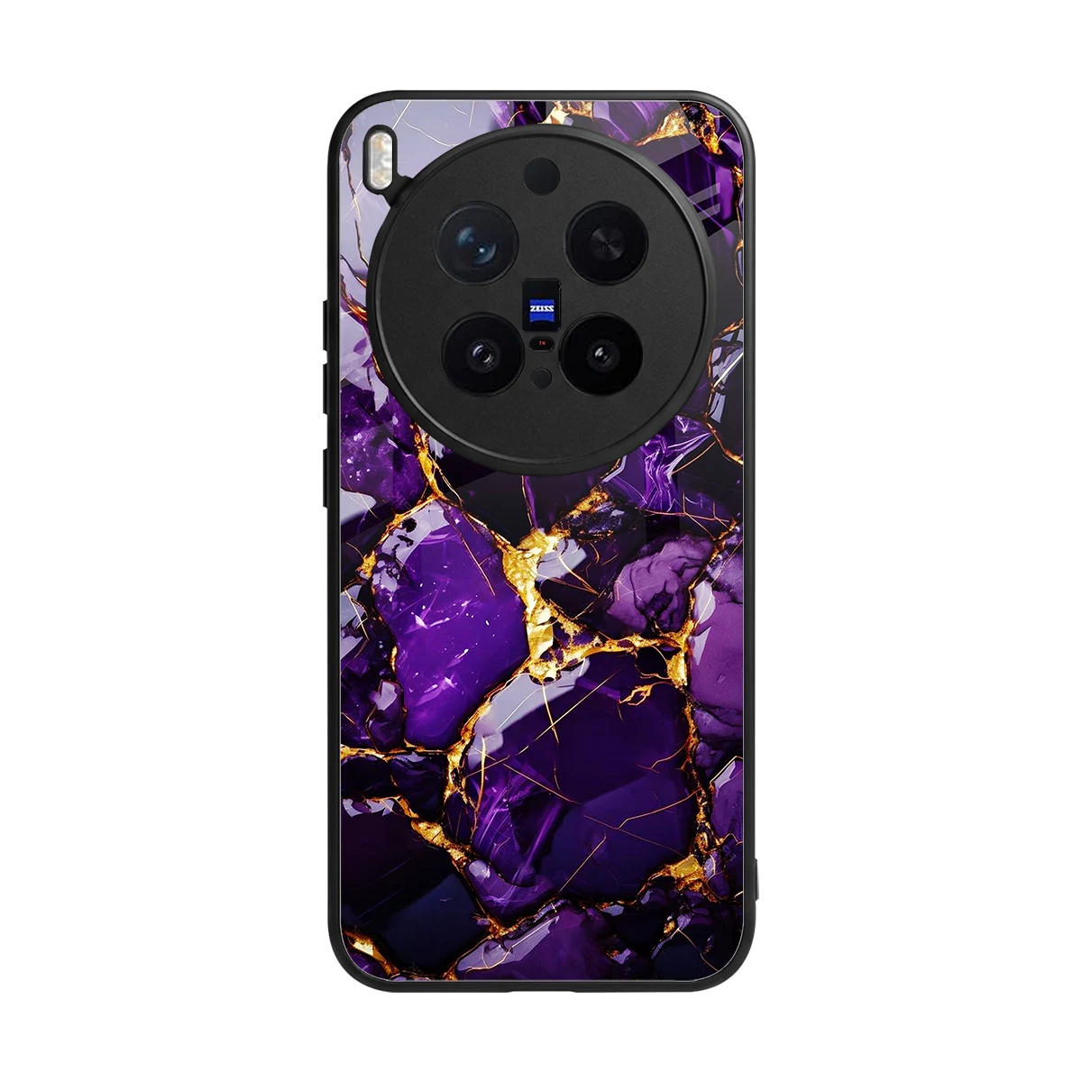 Violet Luxe back phone cover | glass case for vivo x300 pro