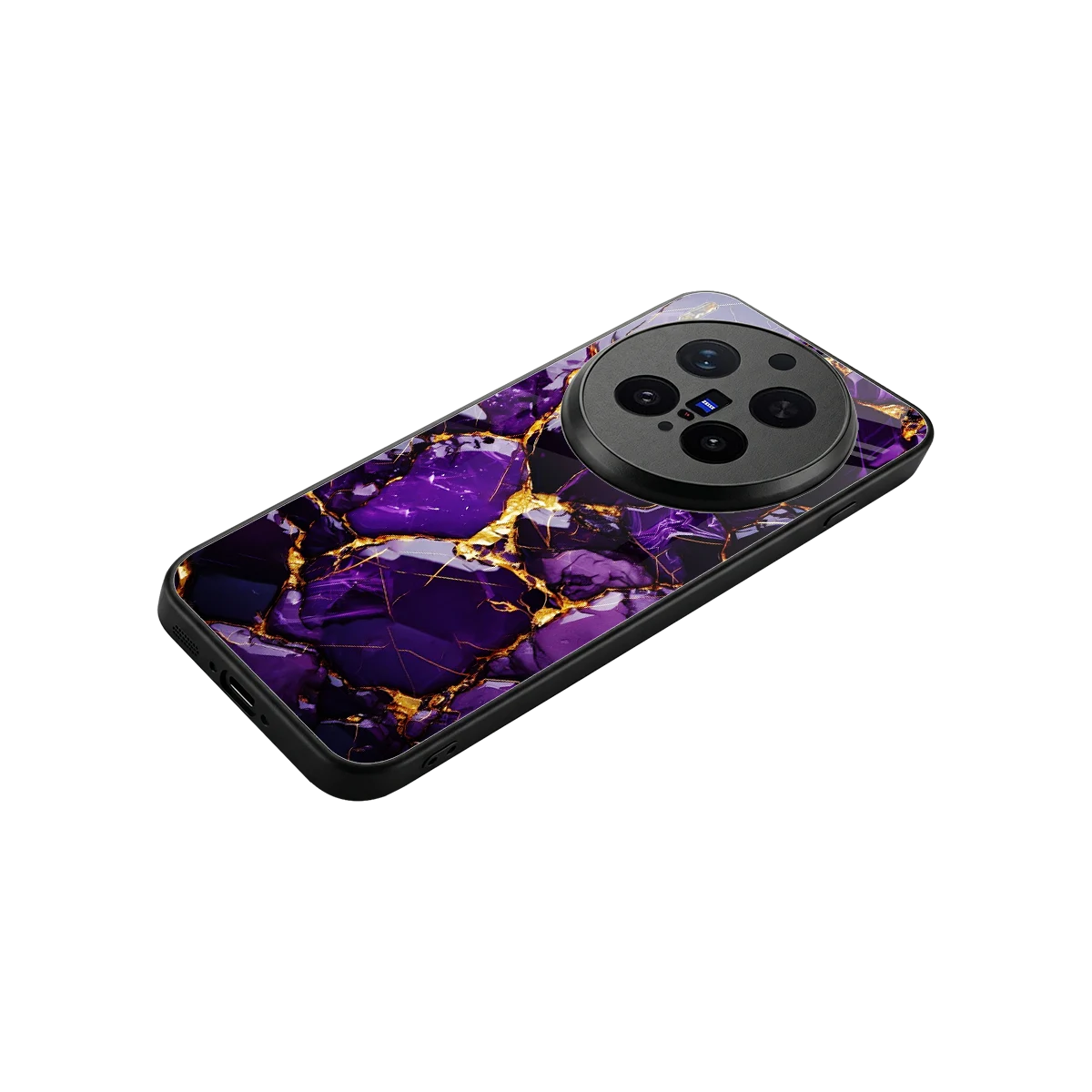 Violet Luxe stylish phone case for vivo x300 pro | glossy glass and slim fit
