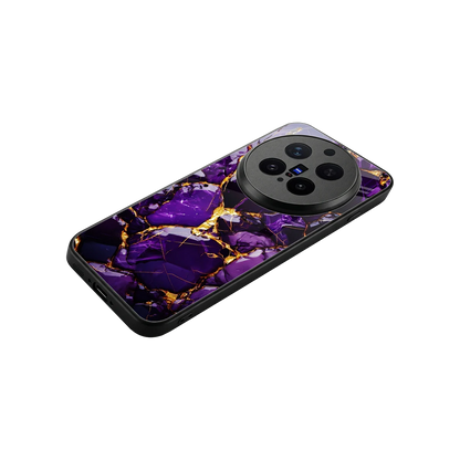 Violet Luxe stylish phone case for vivo x300 pro | glossy glass and slim fit