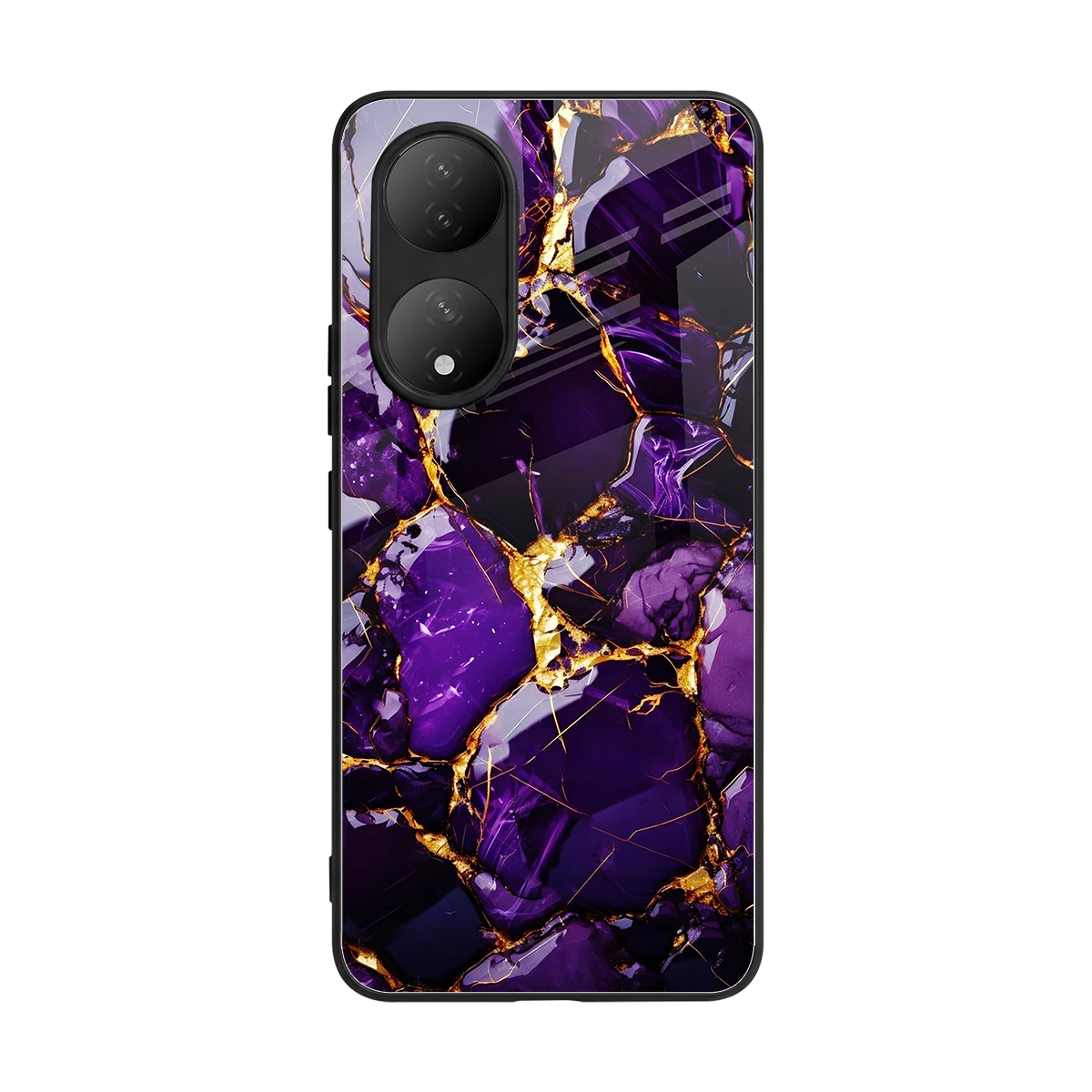 Violet Luxe back phone cover | glass case for Vivo-y100