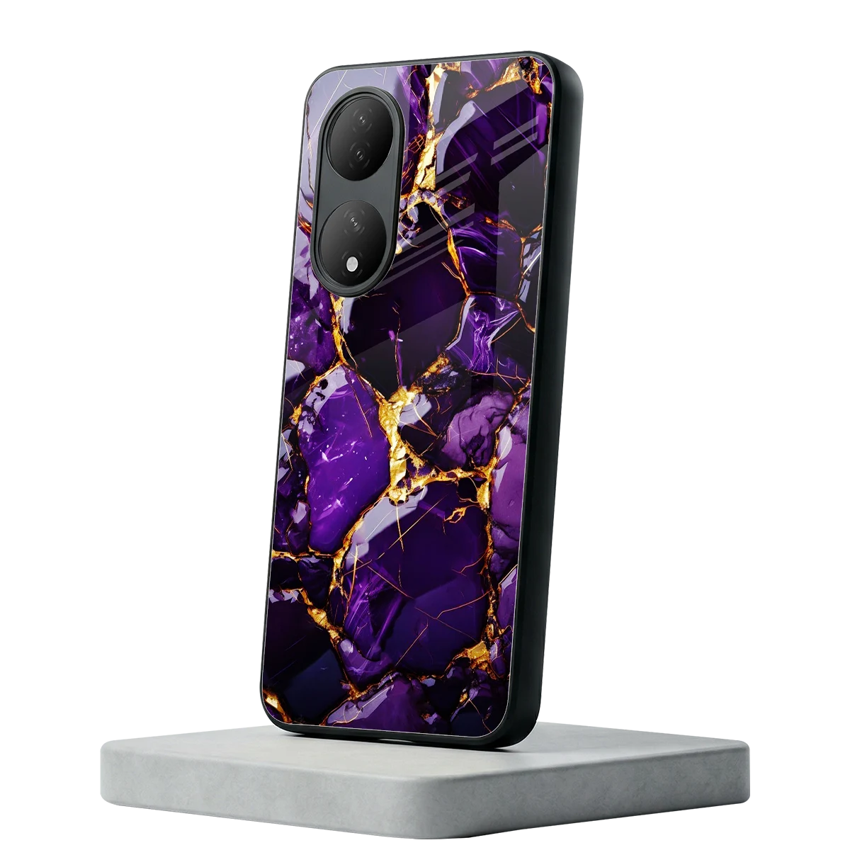 Violet Luxe Vivo-y100 mobile cover | shockproof glass phone case