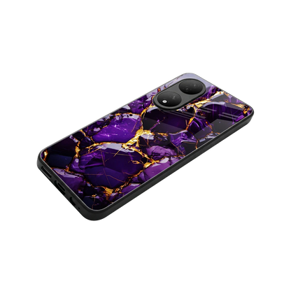 Violet Luxe stylish phone case for Vivo-y100 | glossy glass and slim fit