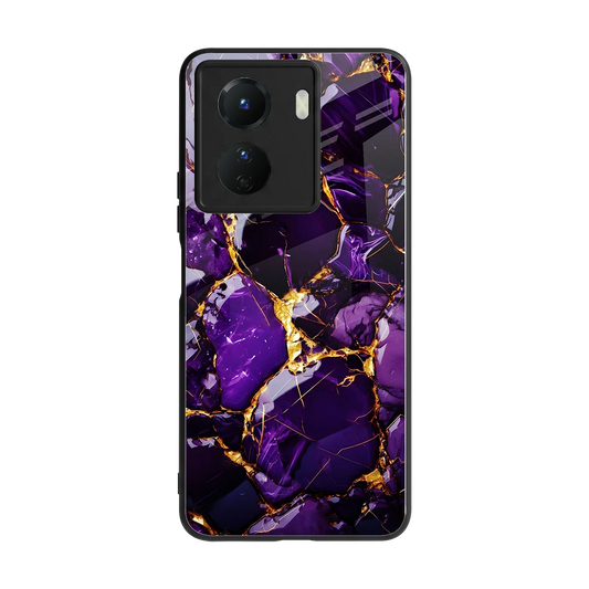Violet Luxe back phone cover | glass case for vivo y16