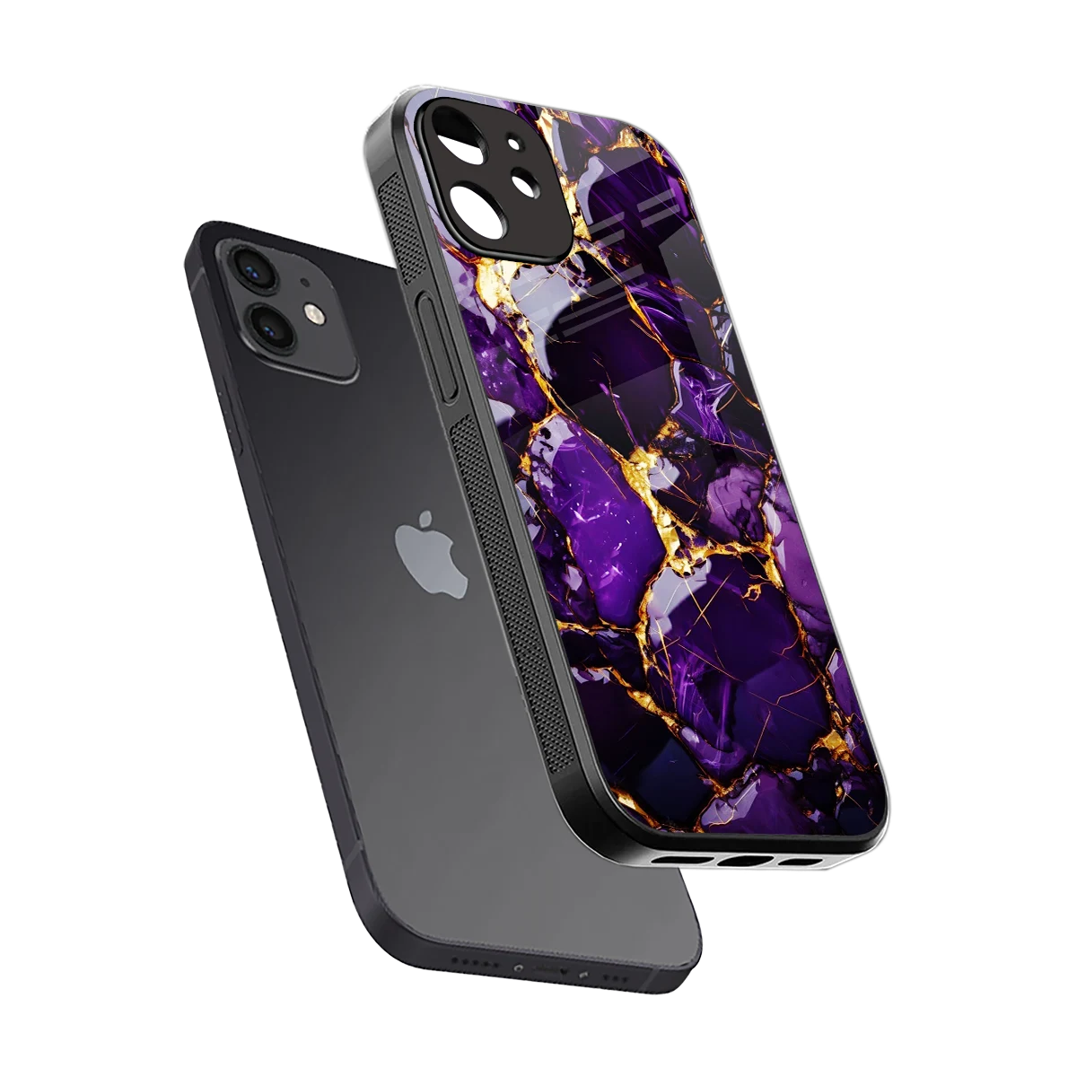 Violet Luxe sleek iphone 11 cover with tempered glass back and TPU edges