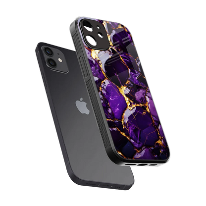 Violet Luxe sleek iphone 11 cover with tempered glass back and TPU edges