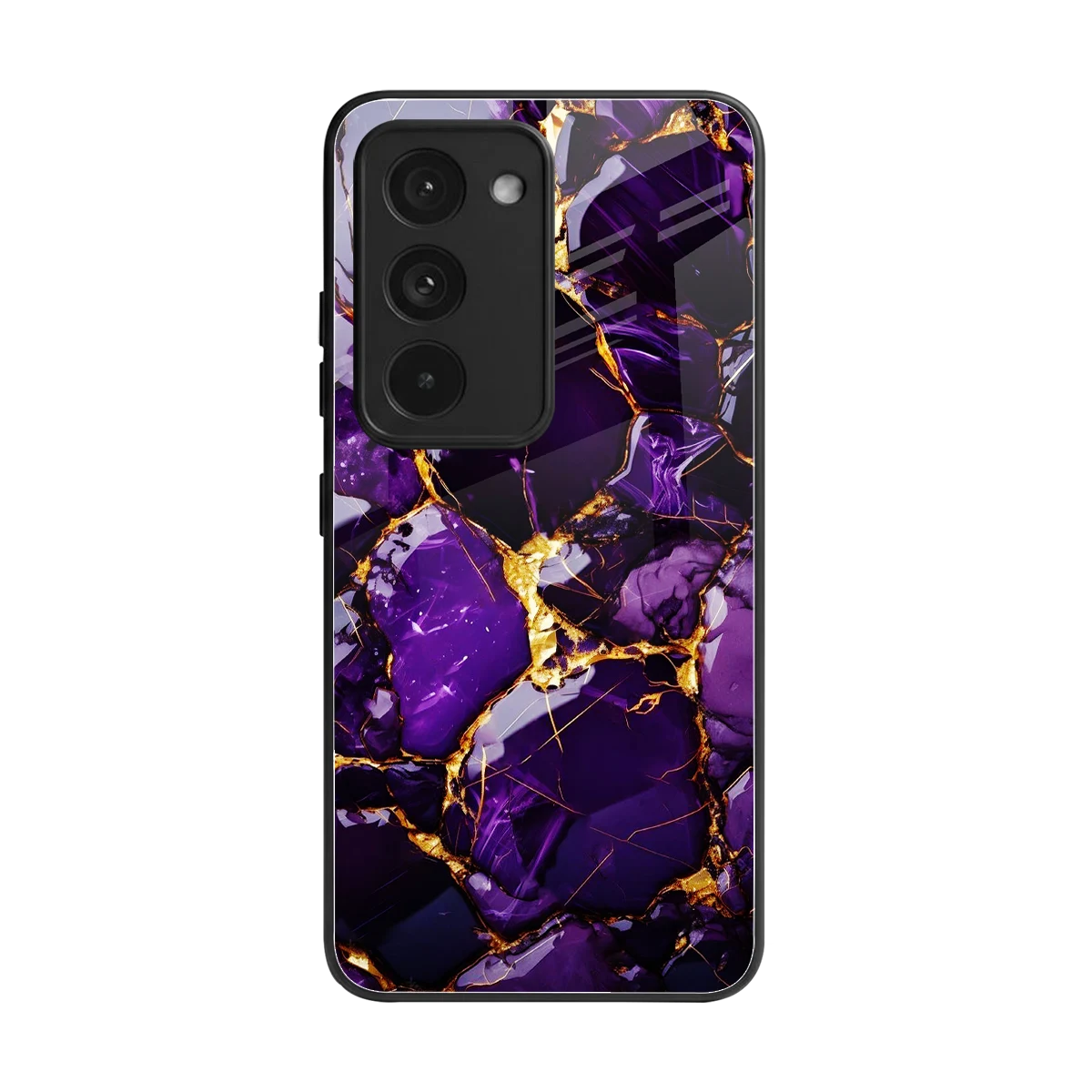 Violet Luxe back phone cover | glass case for redmi 15 5g