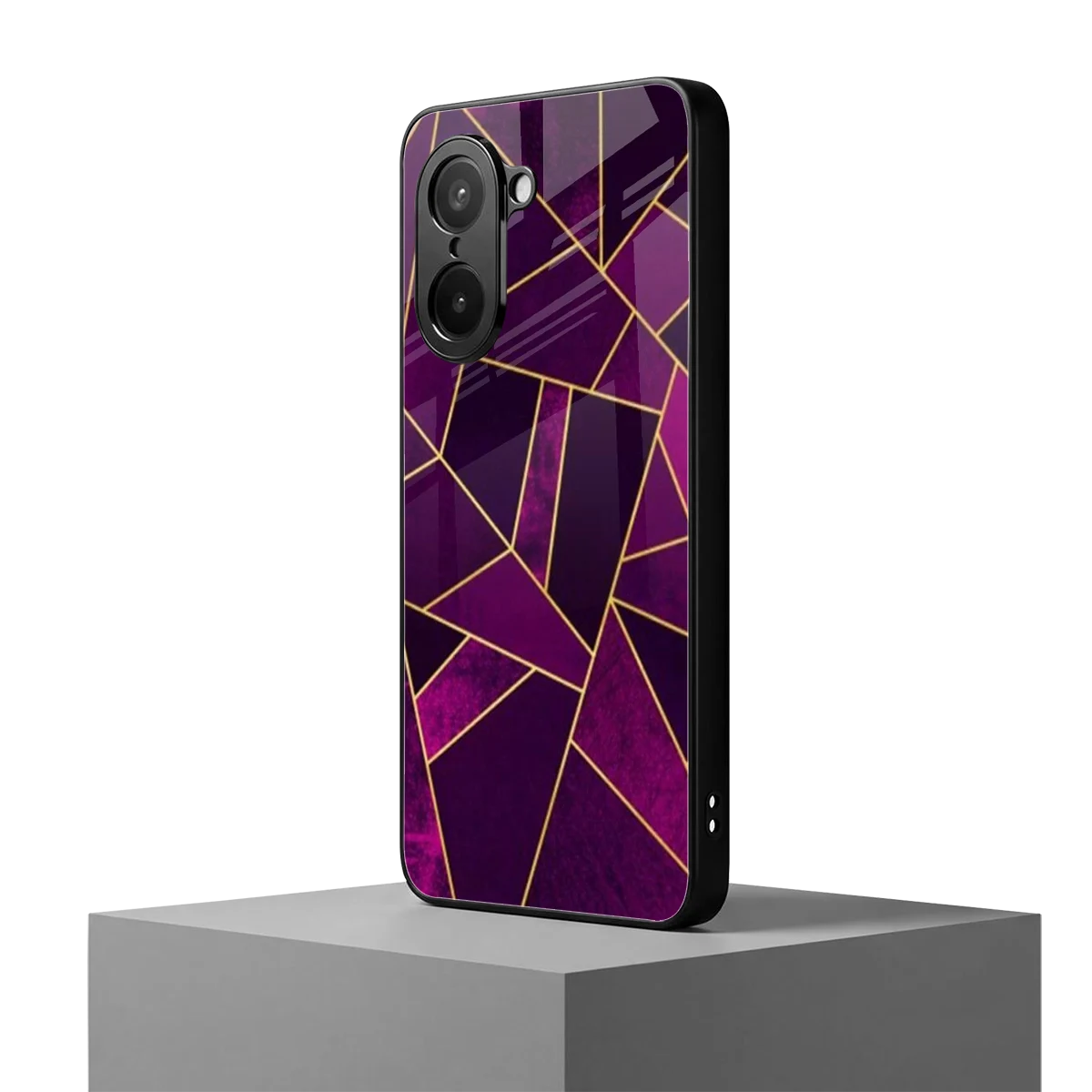 Violet Shards oneplus nord ce5 5g mobile cover | shockproof glass phone case
