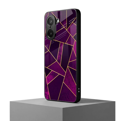Violet Shards oneplus nord ce5 5g mobile cover | shockproof glass phone case