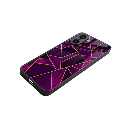 Violet Shards stylish phone case for oneplus nord ce5 5g | glossy glass and slim fit