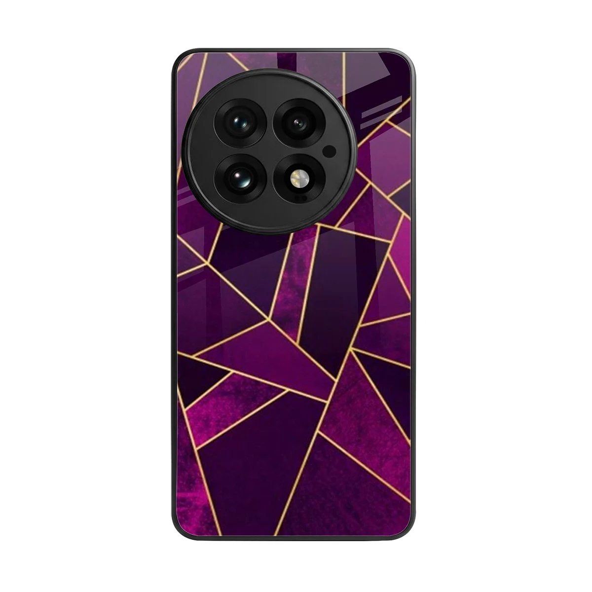 Violet Shards back phone cover | glass case for oneplus 13