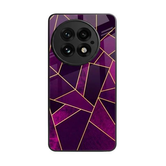 Violet Shards back phone cover | glass case for oneplus 13